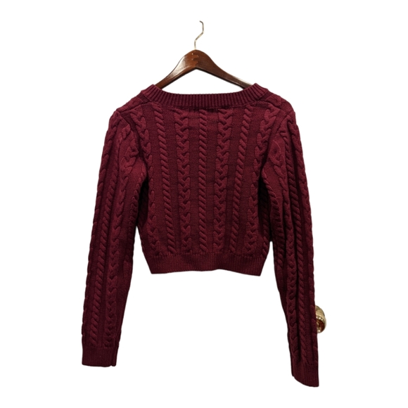 Fashion Nova Close To You Crop Top Mini Skirt Set in Mulberry in Size M - Picture 5 of 7